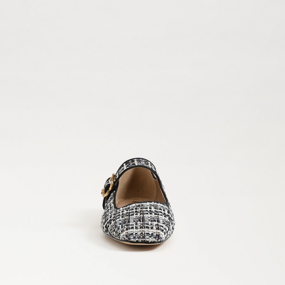 Sam Edelman Black and White Tweed Flats / MICHAELA MARY JANE FLAT - Picture 4 of 7